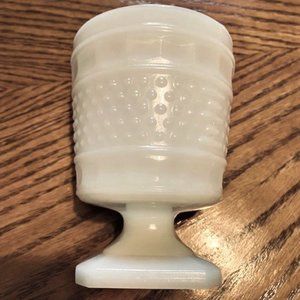 Vintage Milk Glass footed Compote /Center Piece- Circa 1960's